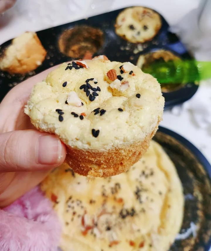 无油无糖无精致面粉乳清蛋白粉减脂版本的全麦粉酸奶粗粮蛋糕减肥蛋糕高蛋白低脂肪