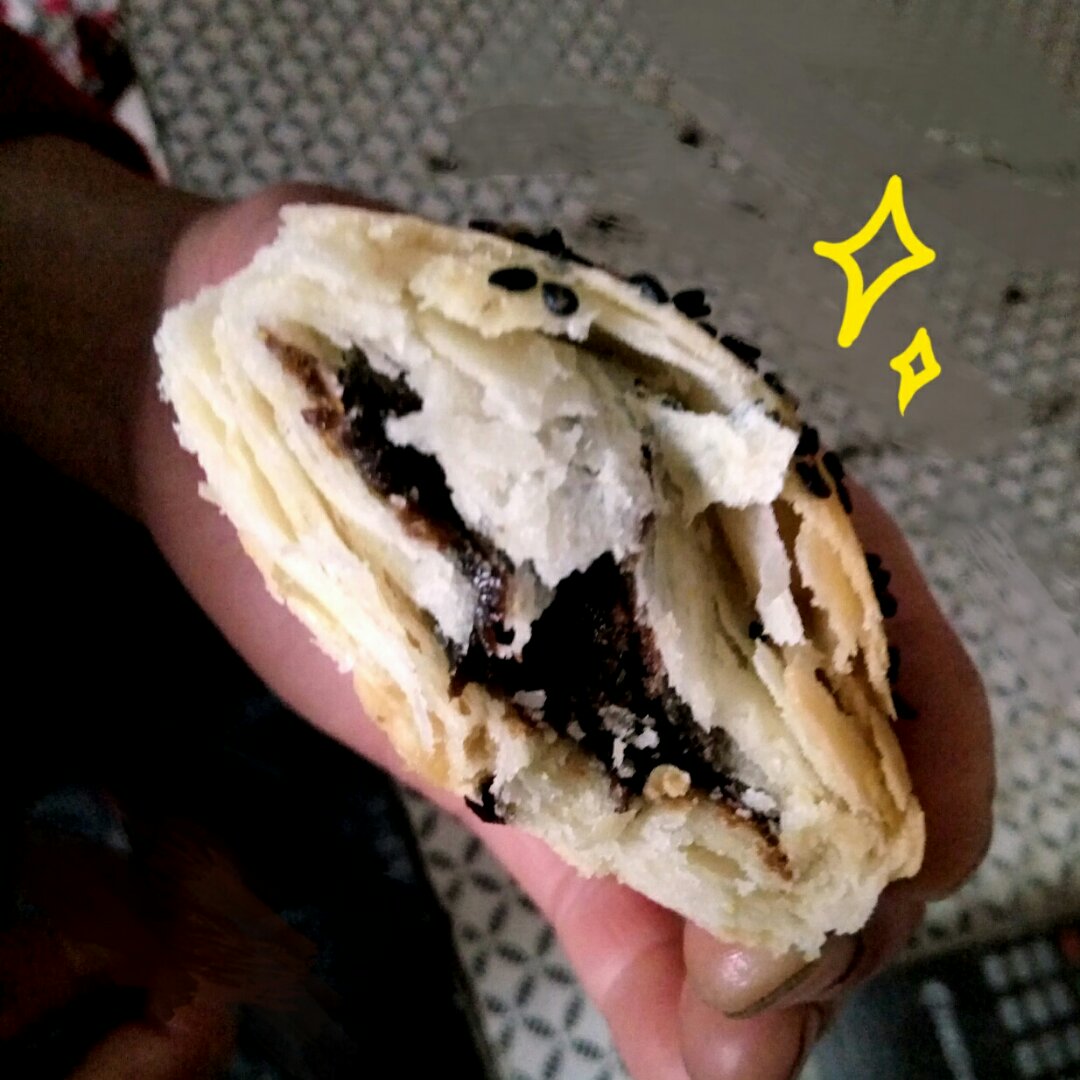 会掉渣，会爆浆的红糖烧饼