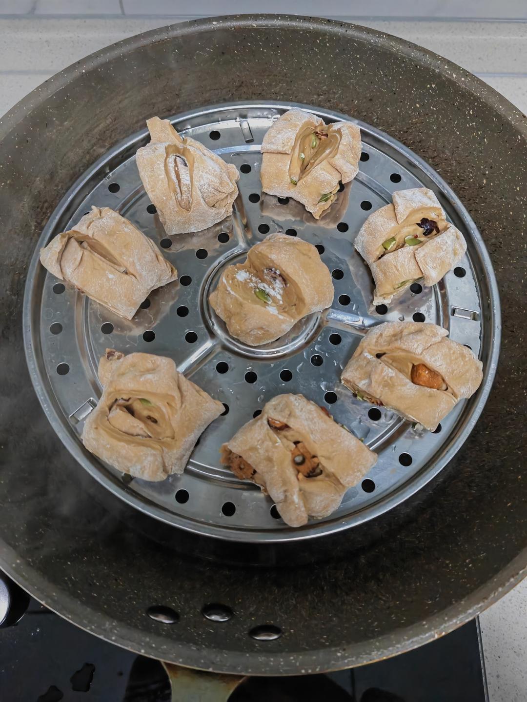 养生红糖红枣馒头