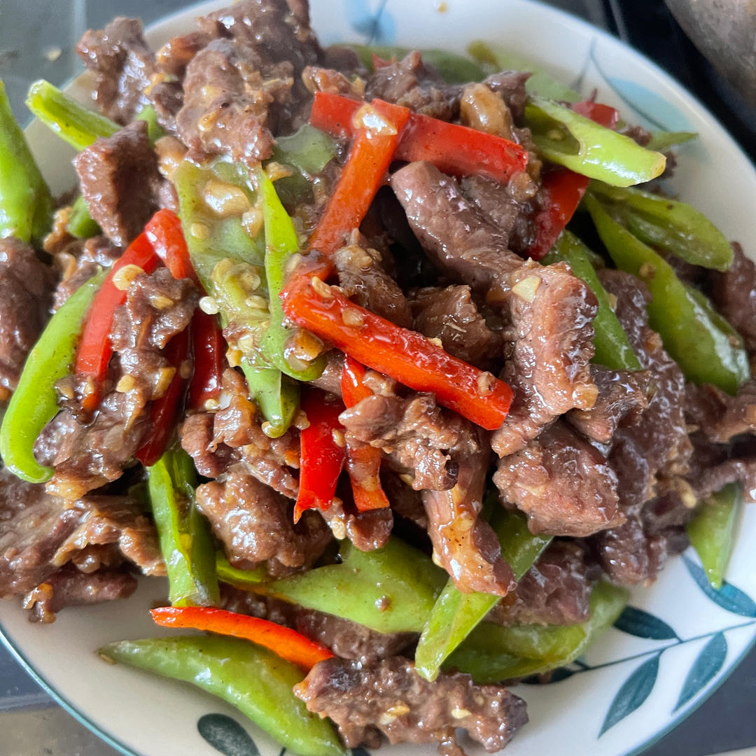 杭椒炒牛柳