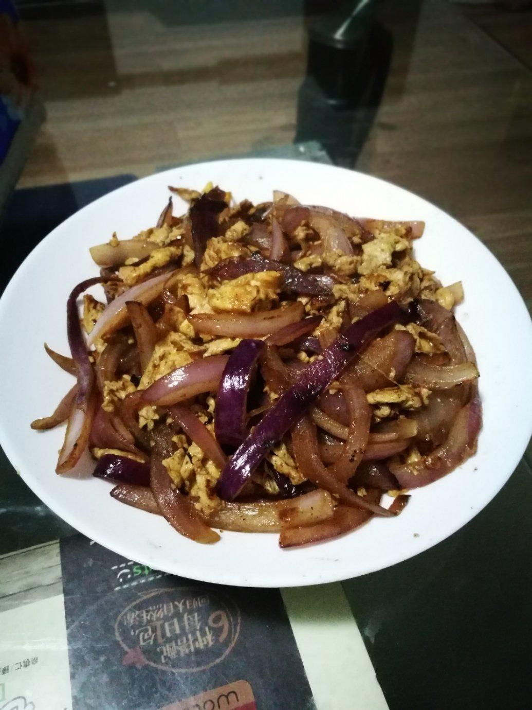 洋葱炒鸡蛋