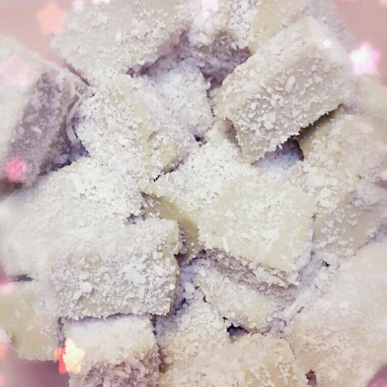 牛奶抹茶椰丝小方