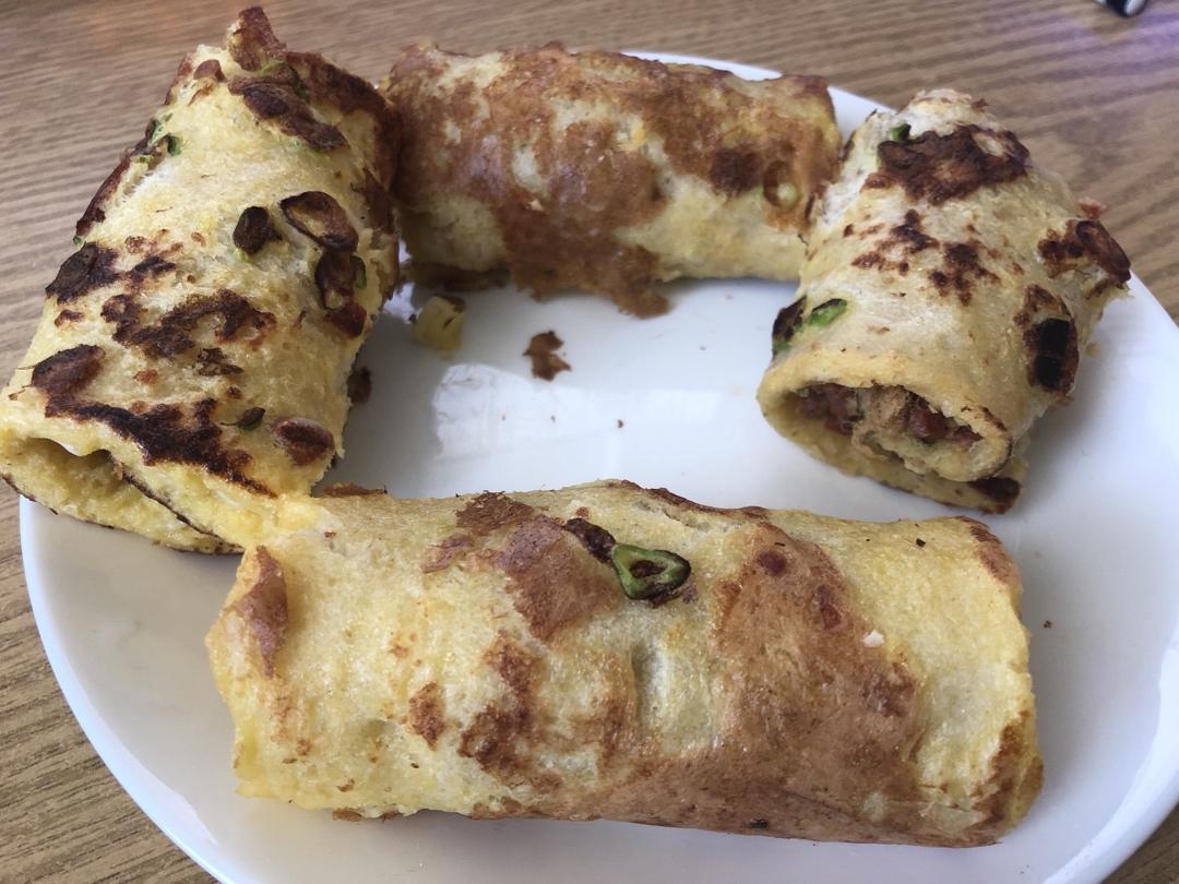 儿童早餐—肉松吐司卷