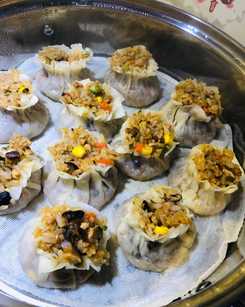简易糯米烧卖（附烧卖包法）