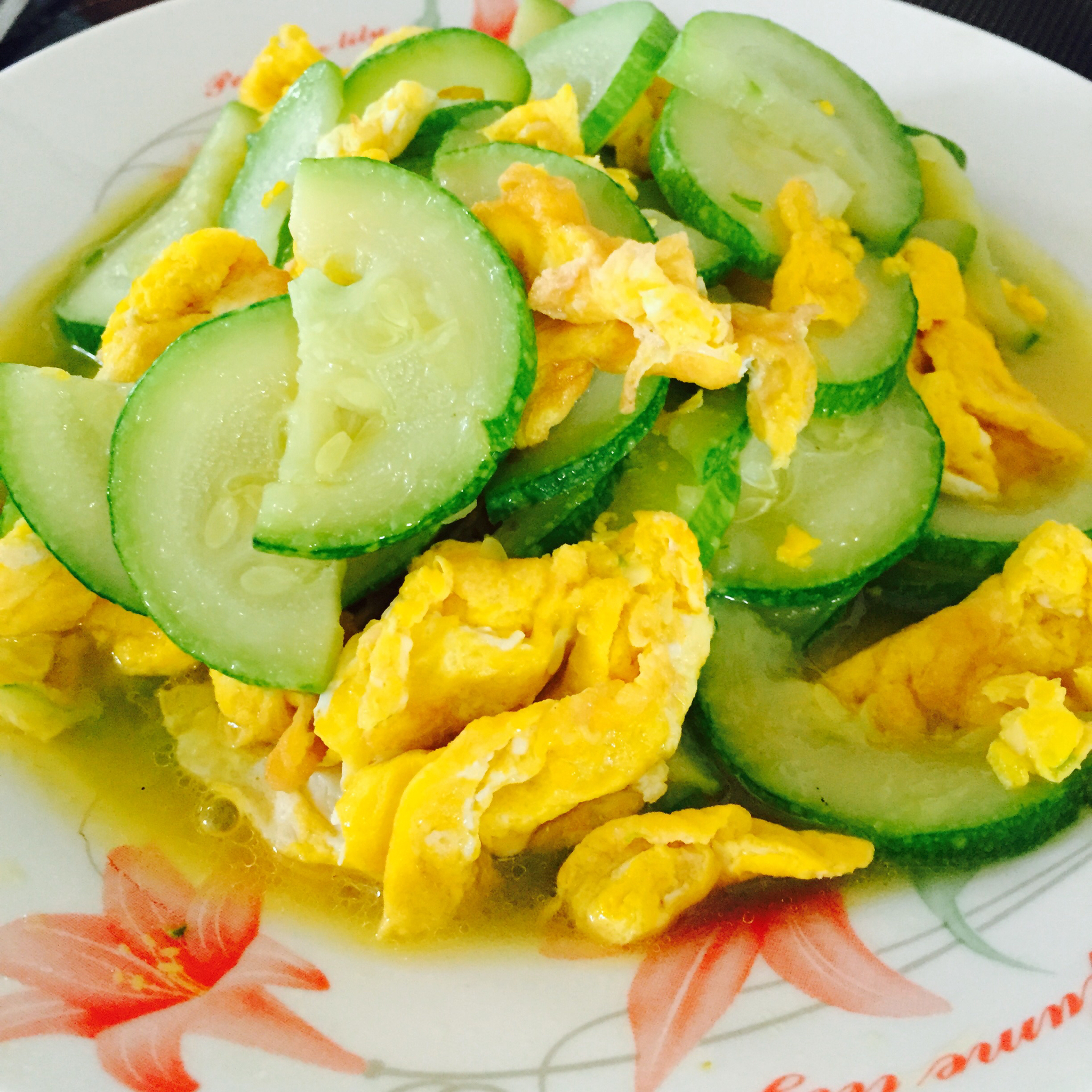 郭文静做的西葫芦鸡蛋