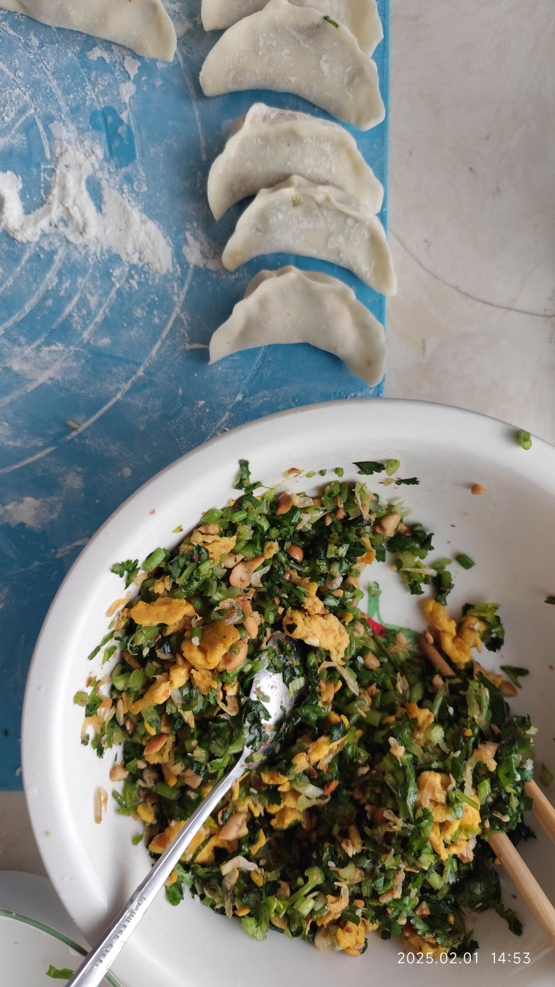 香菜花生米水饺（徐州特产）