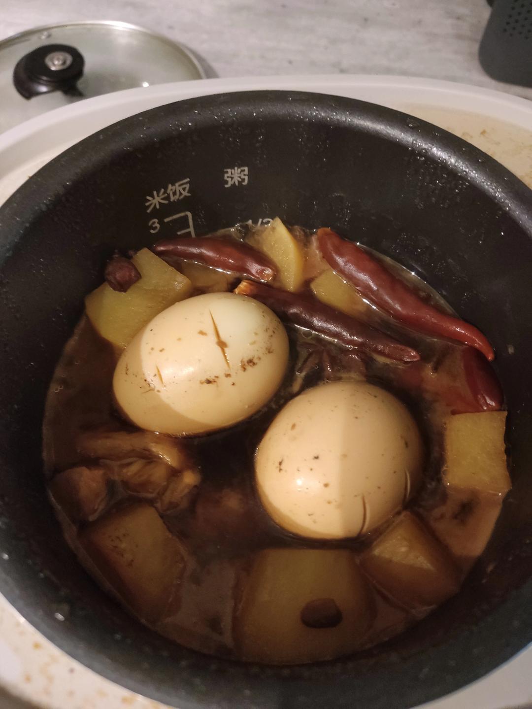 爆好吃的卤鸡腿 卤蛋❗电饭煲 炒锅都可以做~