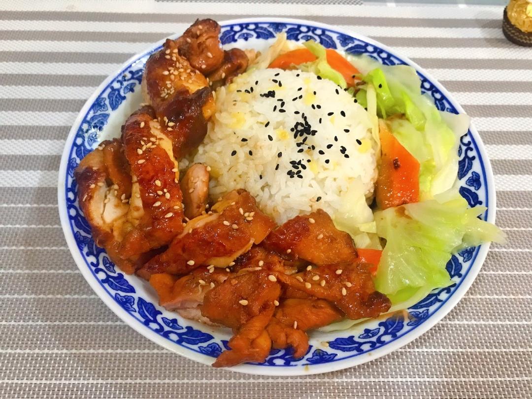 依然-136做的比外卖好吃的照烧鸡腿饭