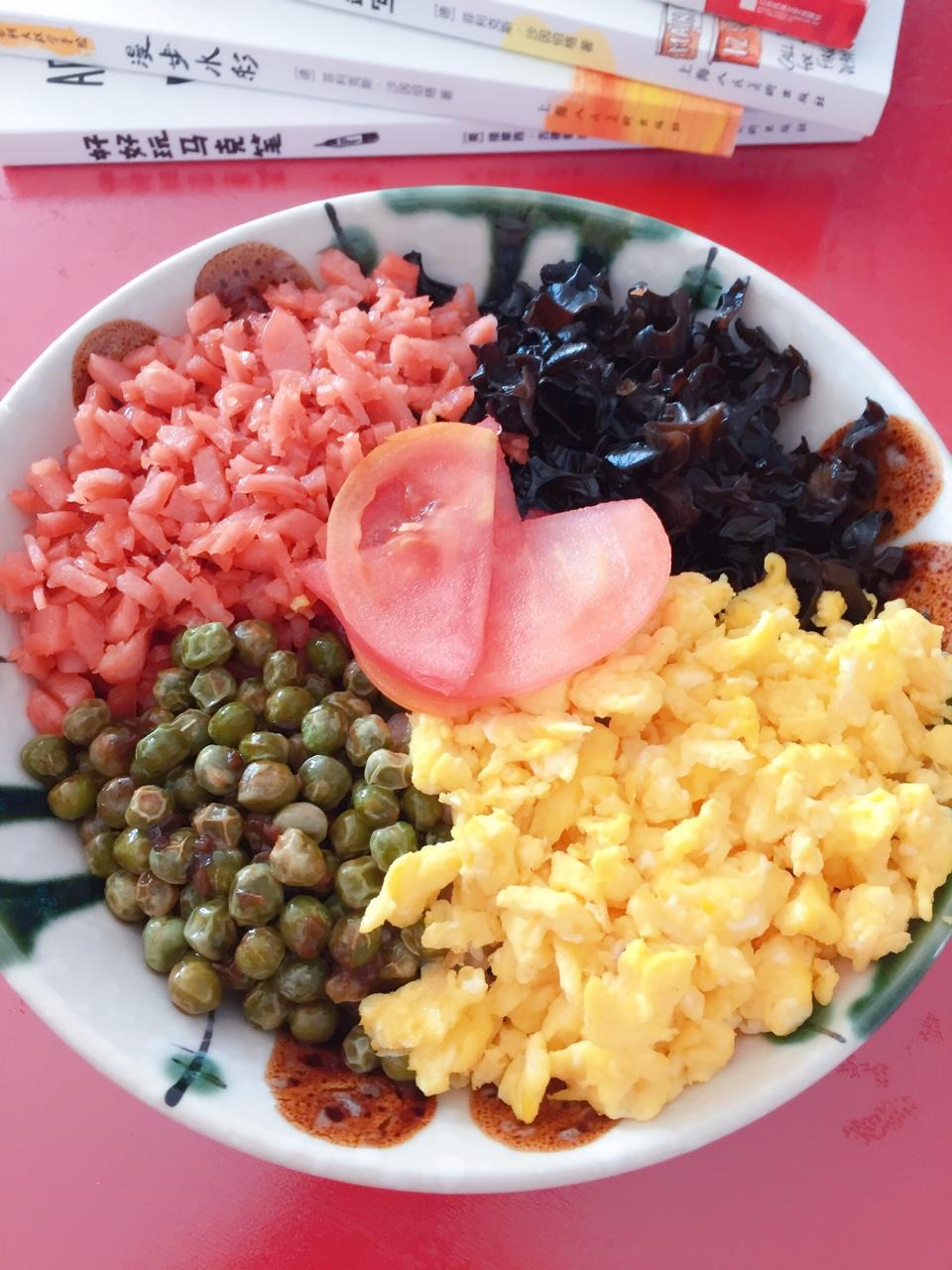 一人食之三色盖饭