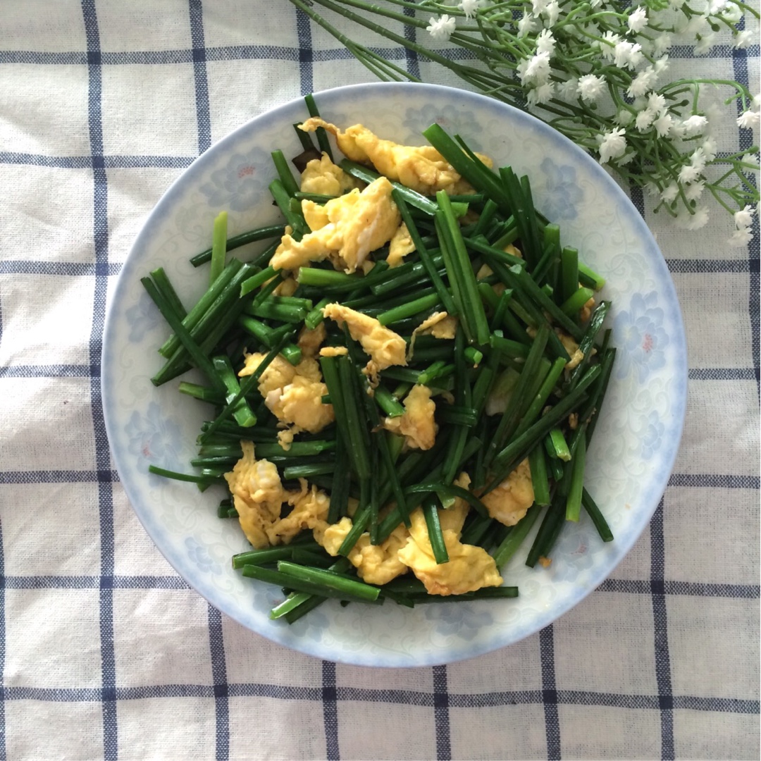 韭苔炒鸡蛋