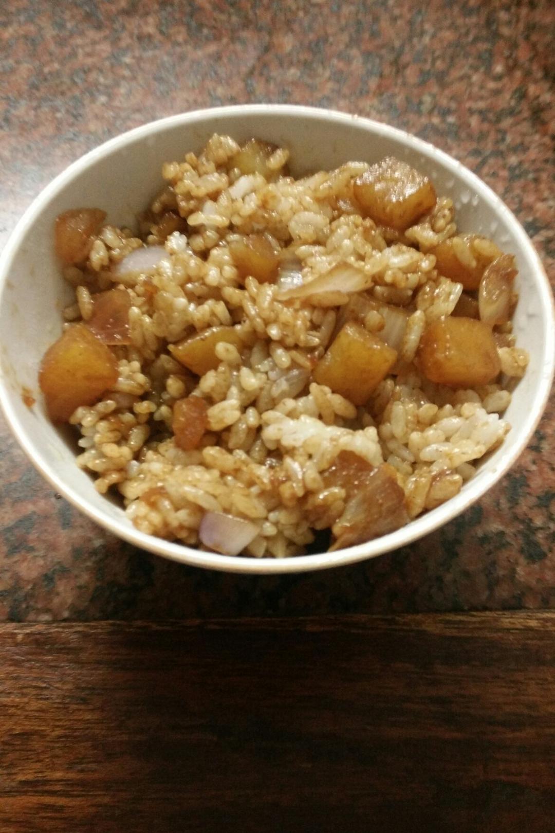 孜然土豆炒饭