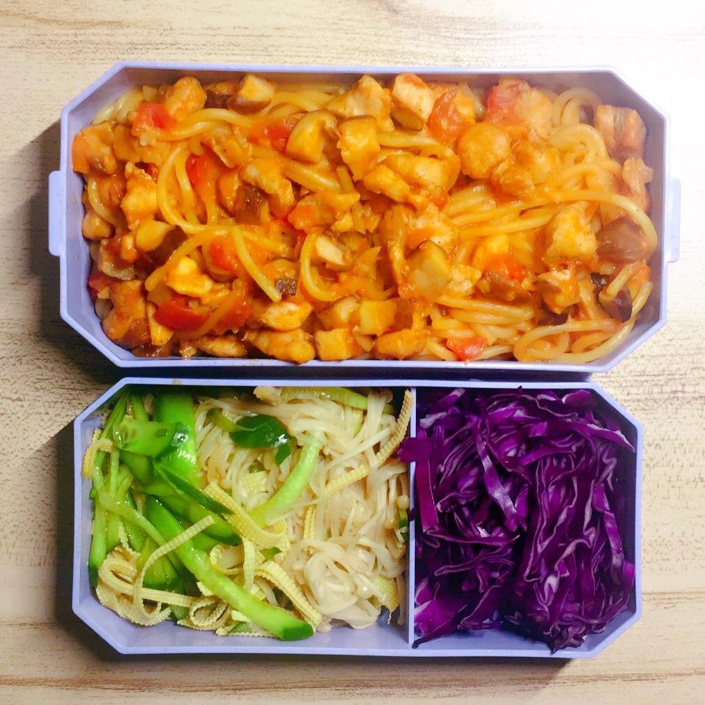 番茄蘑菇鸡肉意面