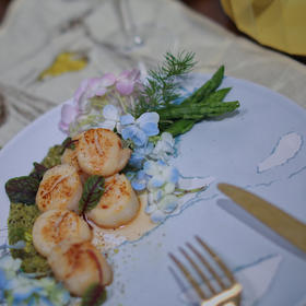 香煎带子🍴扇贝 Seared Scallops with Garlic Basil Butter｜十五分钟做出超好吃的西式海鲜🦪