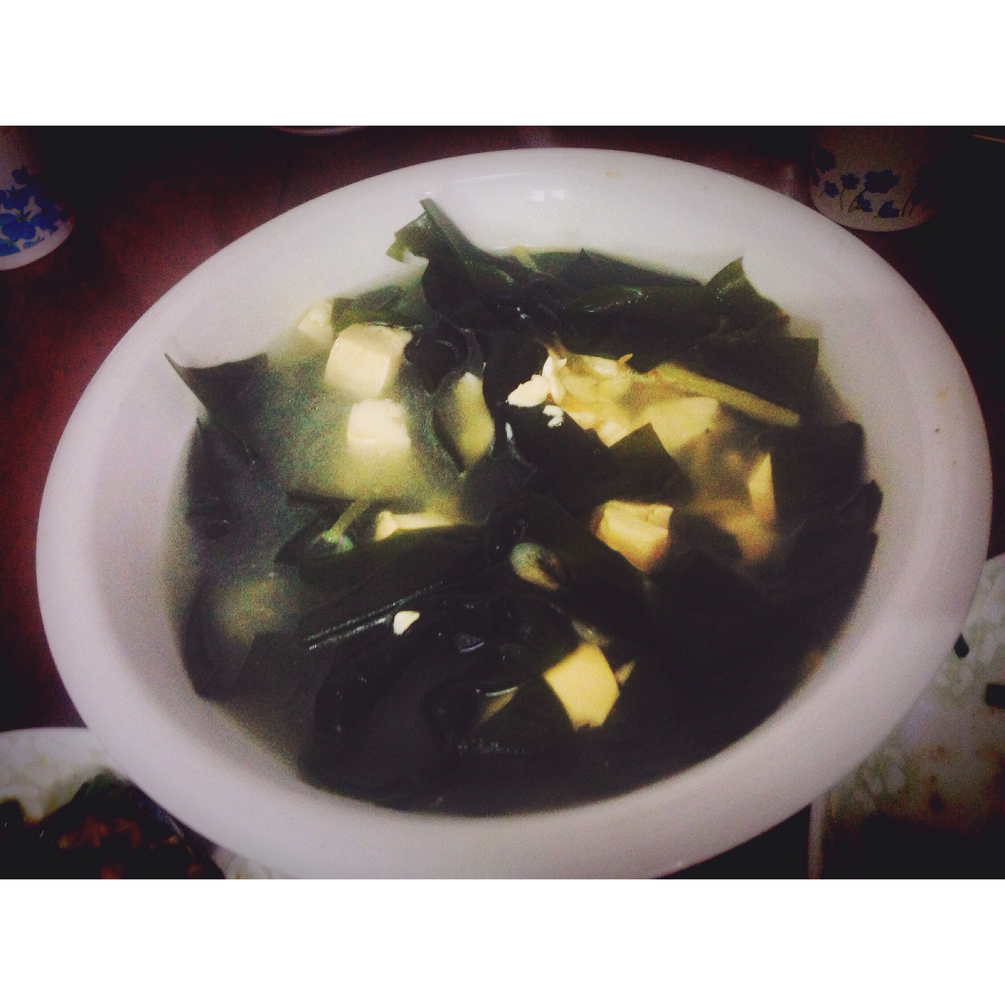 虾米海带豆腐汤