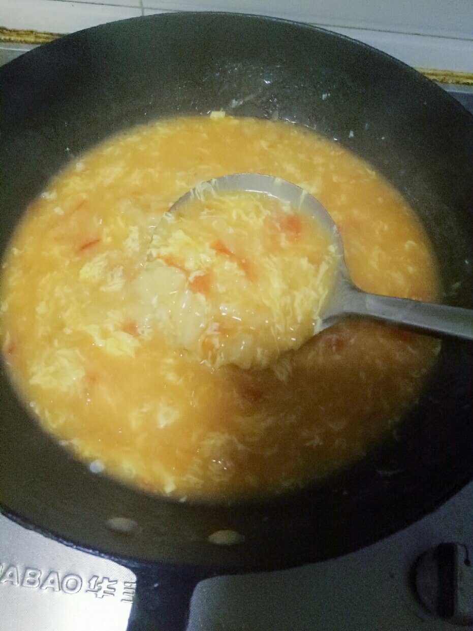 西红柿，鸡蛋疙瘩汤