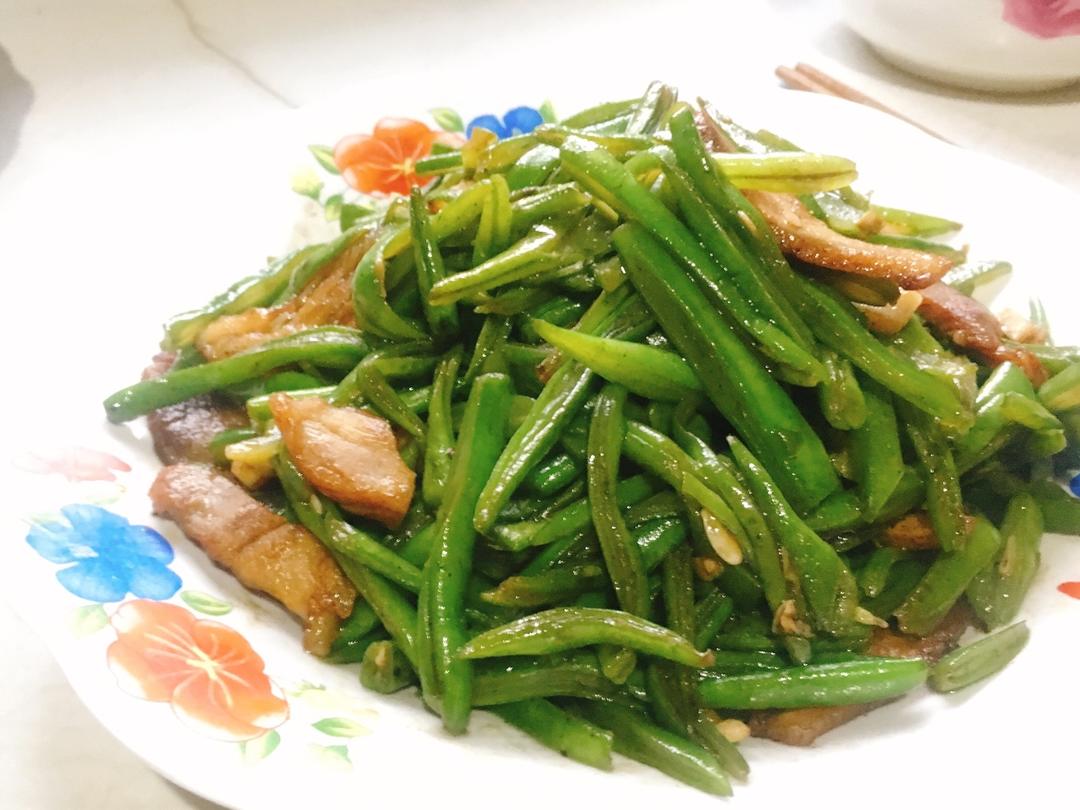 扁豆丝炒香肠