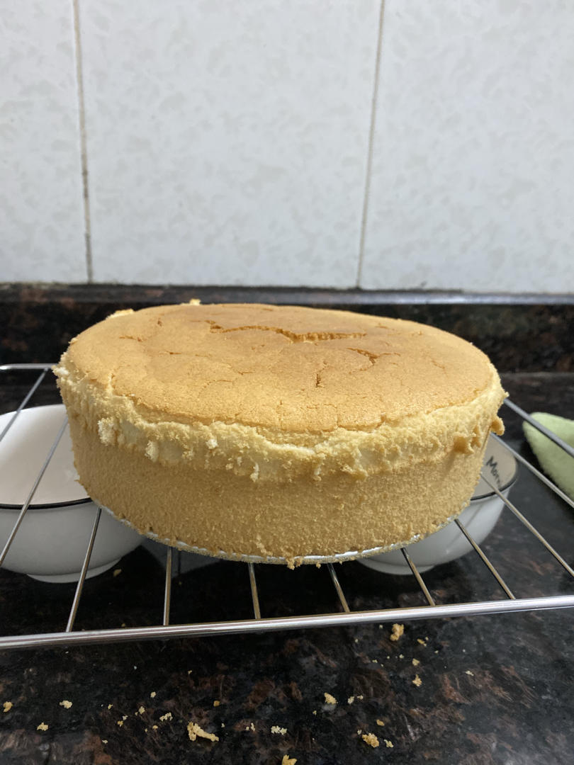 6寸戚风蛋糕胚 不回缩不塌陷0失败