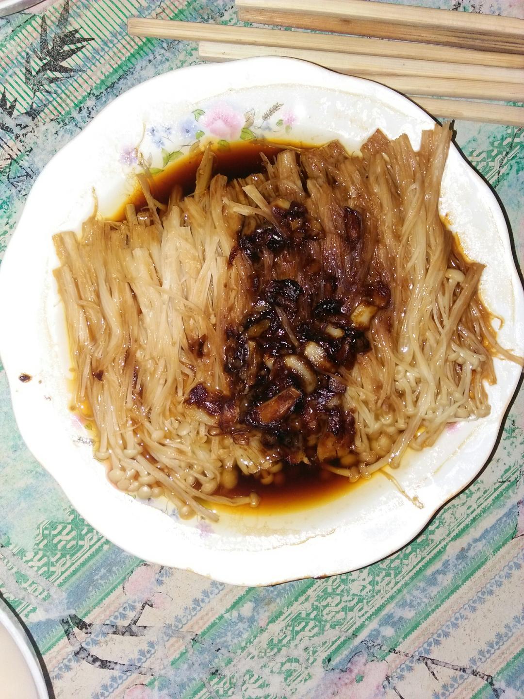 蒜蓉蒸金针菇