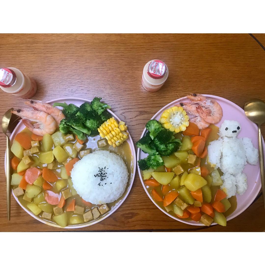 超能陆战队大白咖喱饭（大白泡澡）