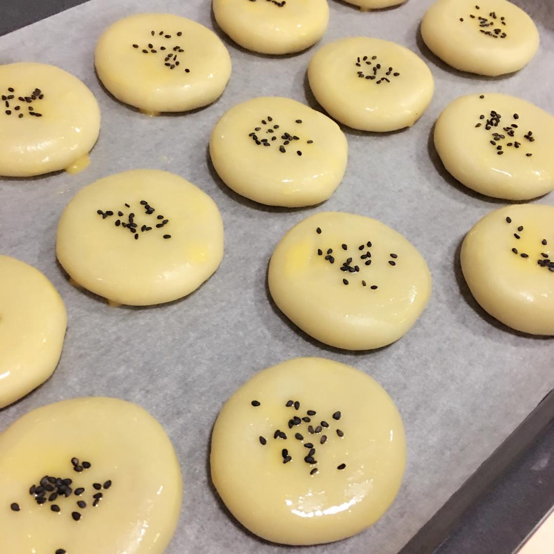 奶油绿豆金沙饼