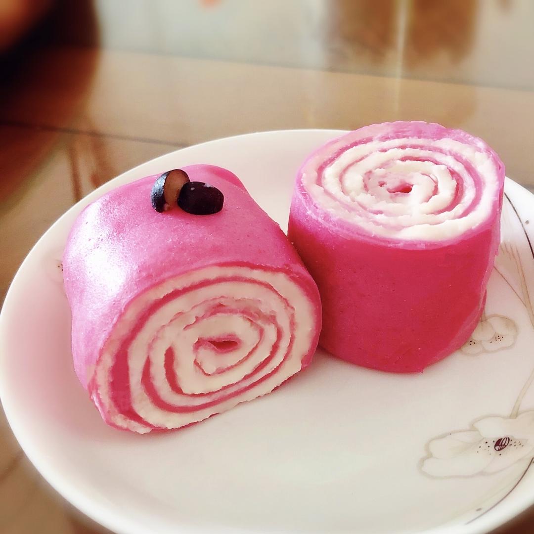 火龙果毛巾卷 宝宝辅食食谱