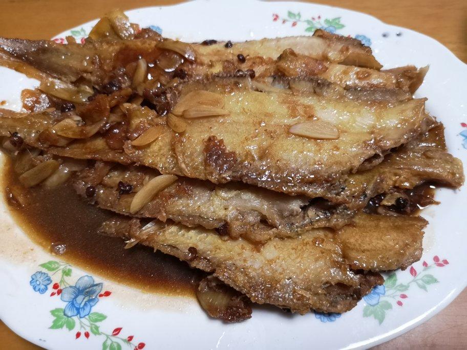 jessica0619做的天津特色红烧鳎目鱼塔嘛鱼家熬塔嘛鱼