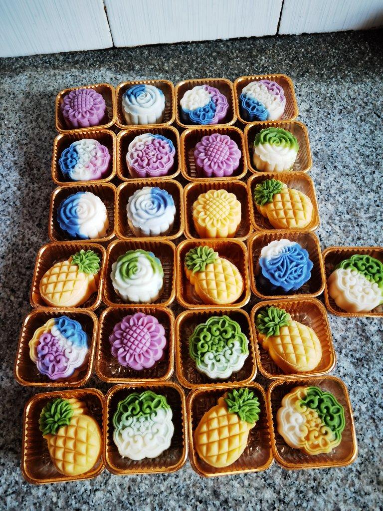 🥮高颜值｜冰皮月饼—6重口味，3天依然软糯Q弹｜快手简单美味｜无需烤箱