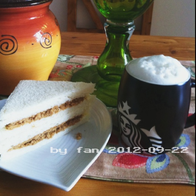 迷你肉松火腿三明治