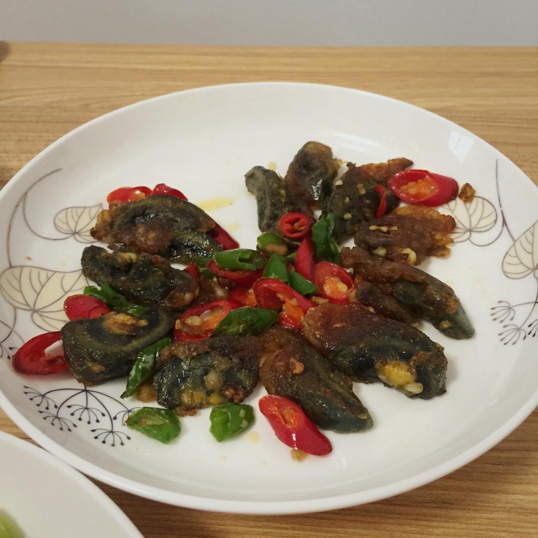青椒炒皮蛋