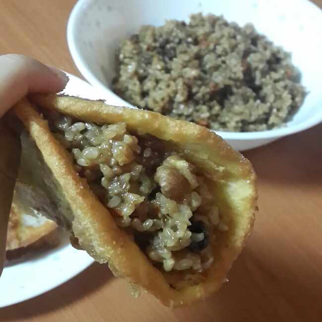 油饼卷糕——北方粽子