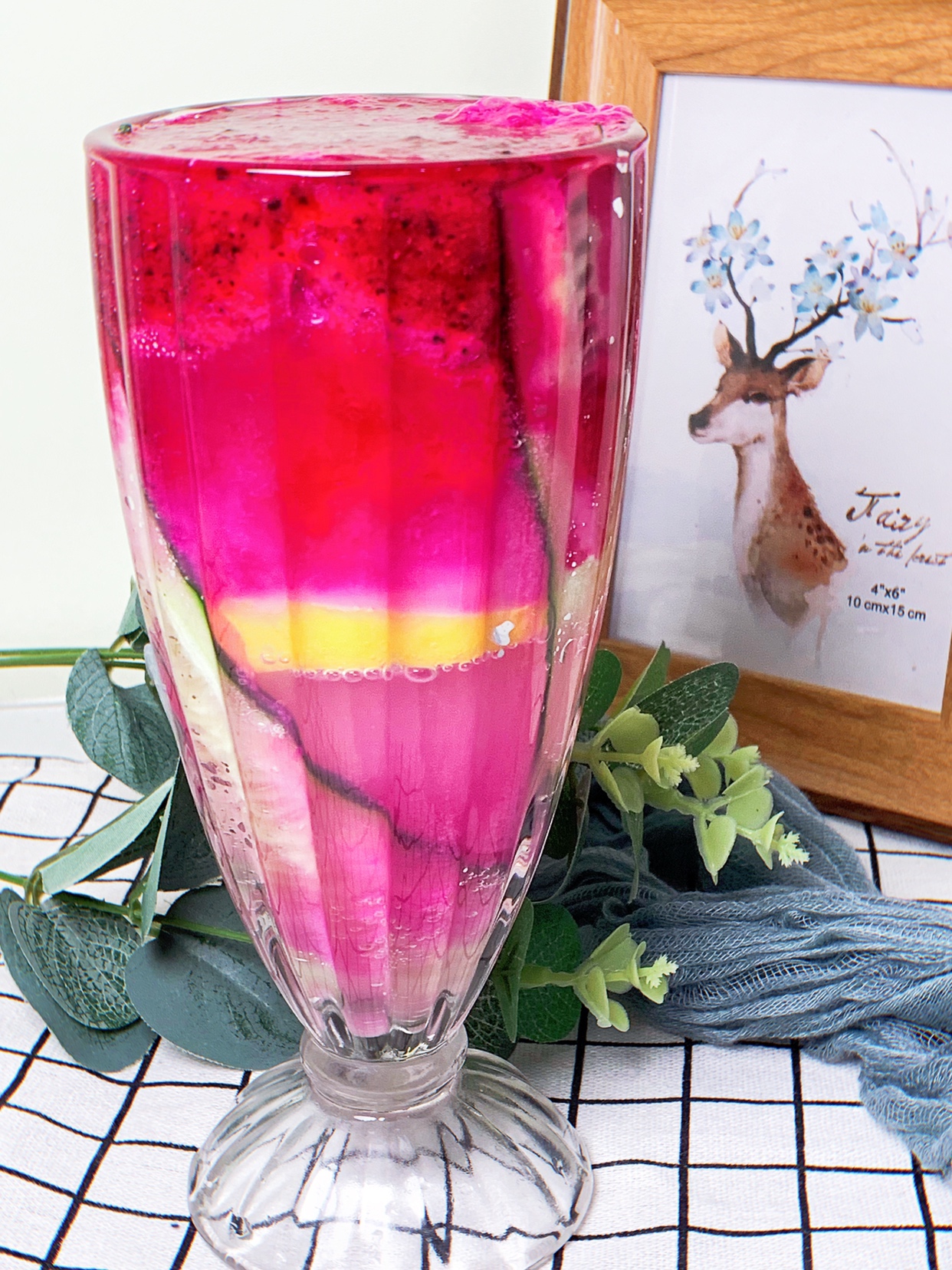 夏日午后梦幻火龙果汁🍀减脂养颜美起来的做法