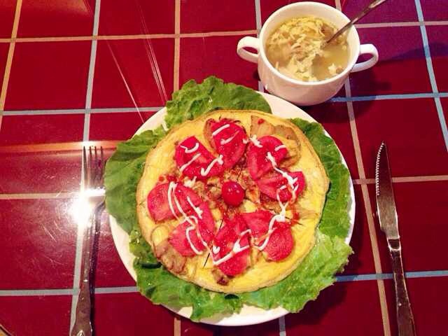 西班牙土豆煎蛋饼