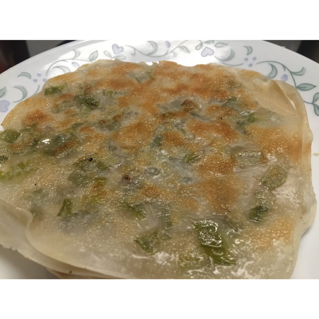 葱油饼（饺子皮 懒人快手版）