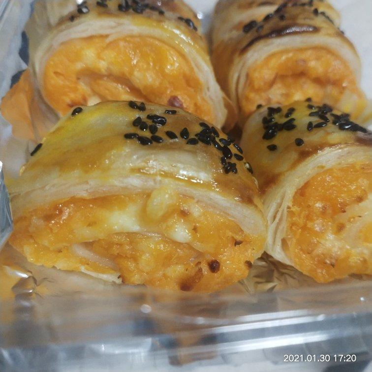 手抓饼芝士紫薯酥/空气炸锅