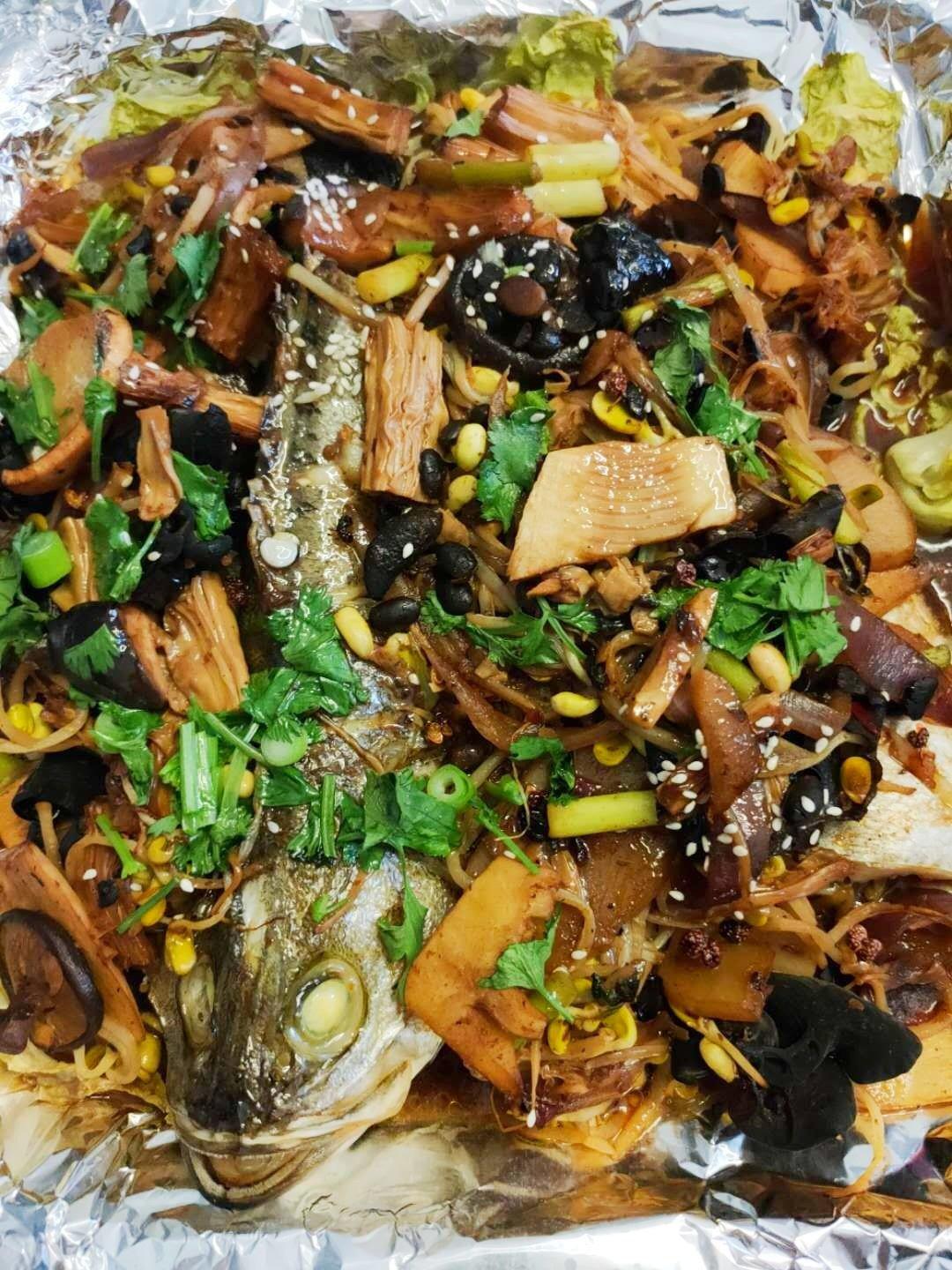 烤箱版青椒豆豉烤鱼