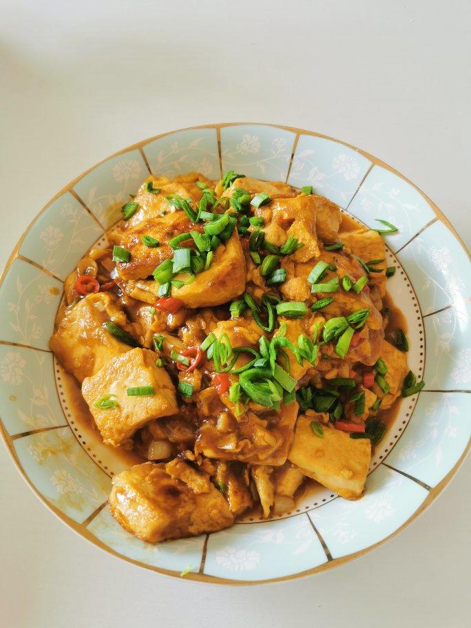 焖煎豆腐