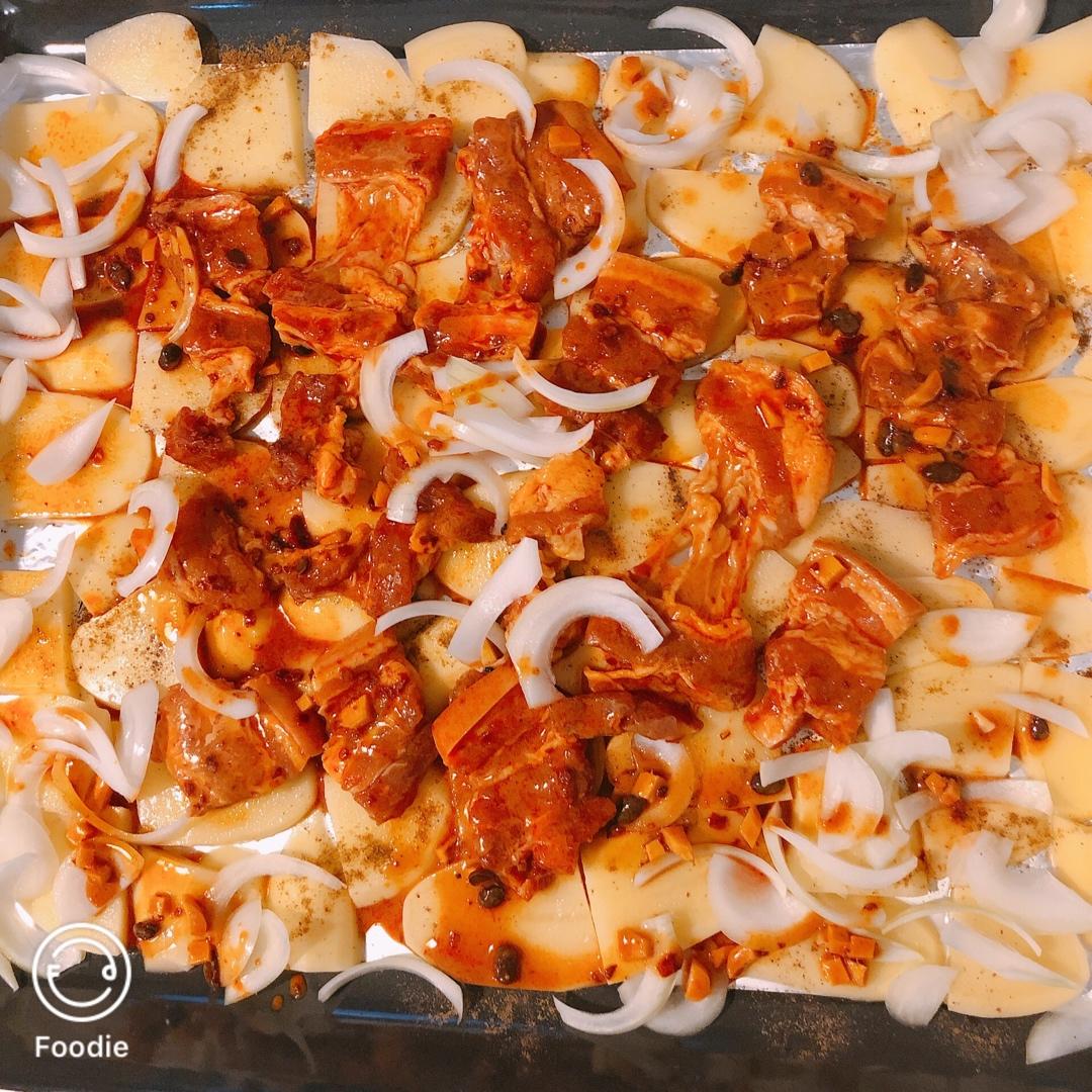 五花肉烤土豆片（北鼎烤箱食谱）