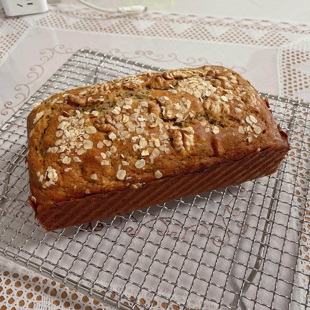 香蕉核桃蛋糕（低油少糖健康版）