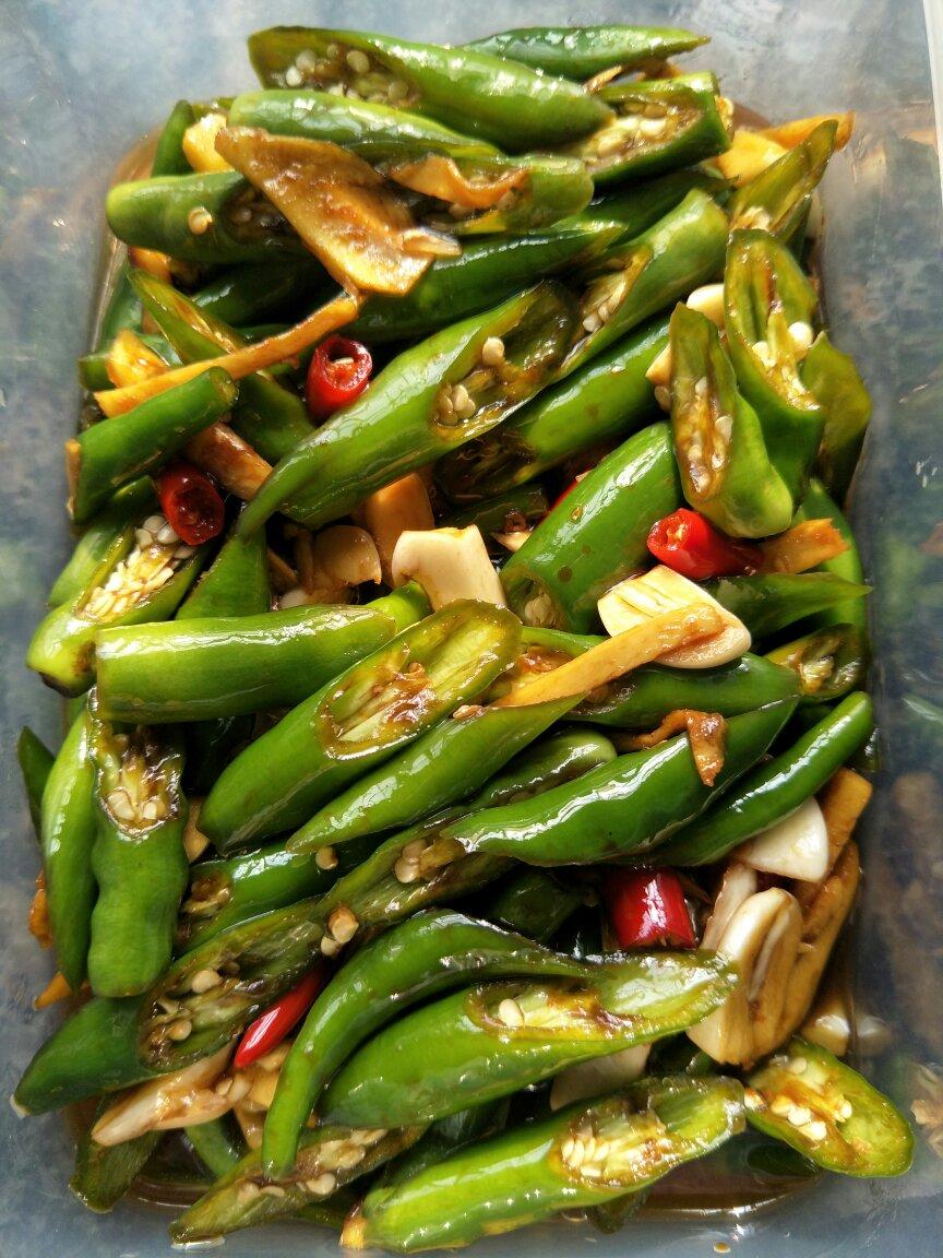 超下饭的～酱油腌辣椒（尖椒）咸菜