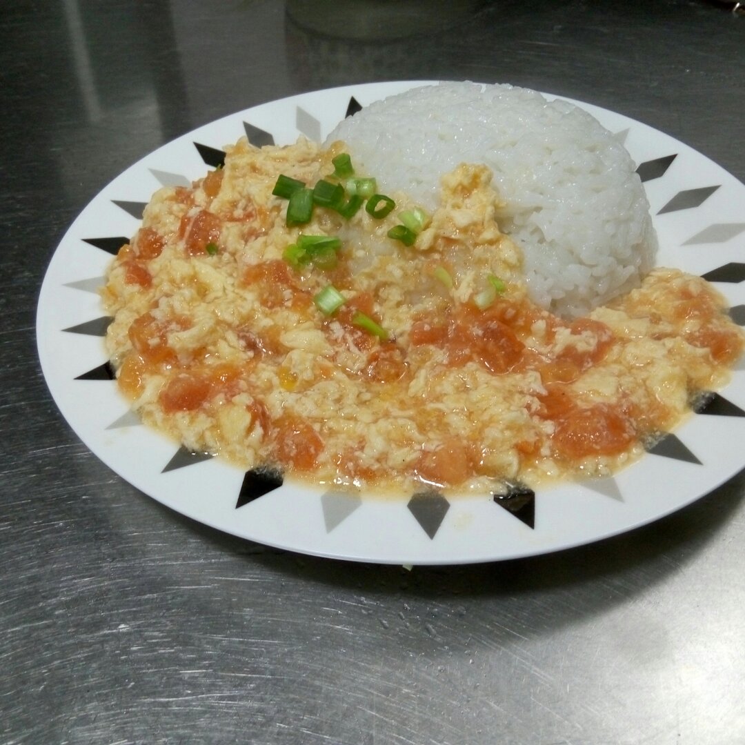 番茄鸡蛋盖浇饭