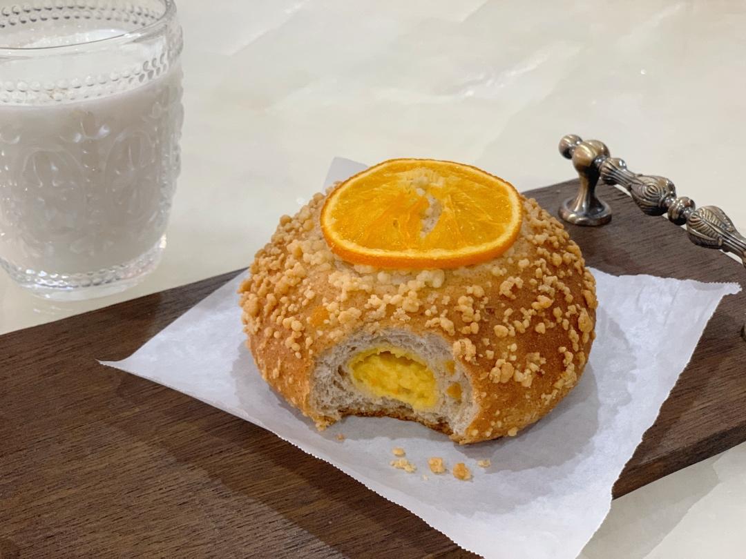 香橙卡士达星星包