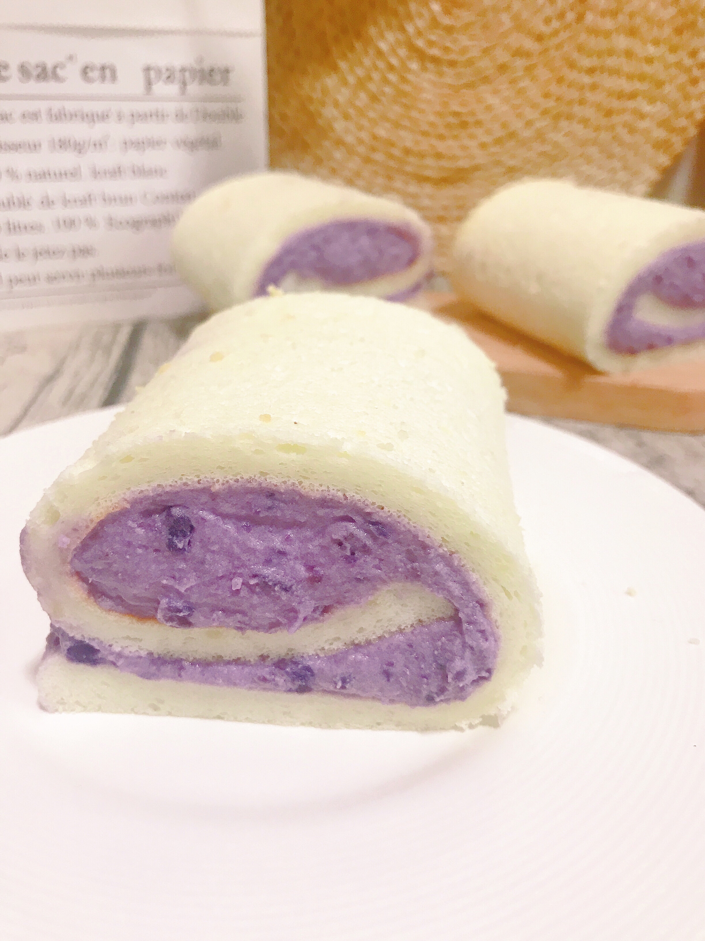 💯零失败超详细的 | 紫薯天使蛋糕卷～奶香浓郁的做法 步骤6