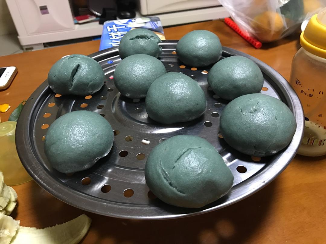 奶香紫薯馒头