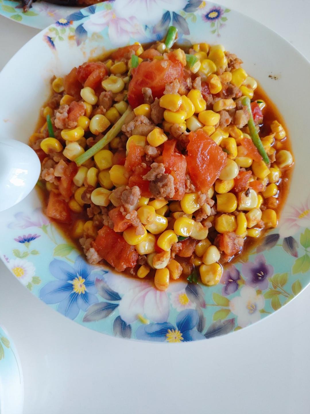 玉米炒肉末【超级下饭的快手家常菜】