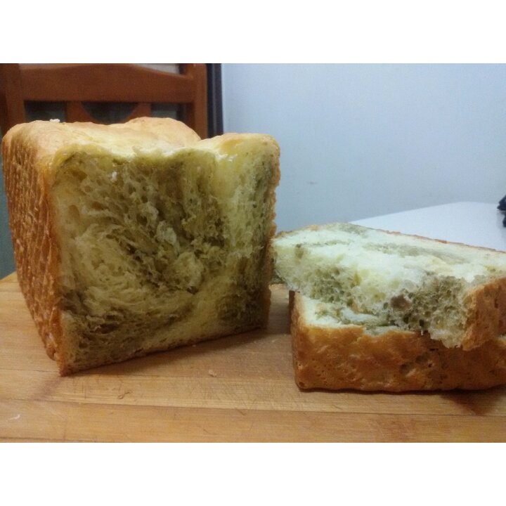 抹茶蜜豆牛奶吐司