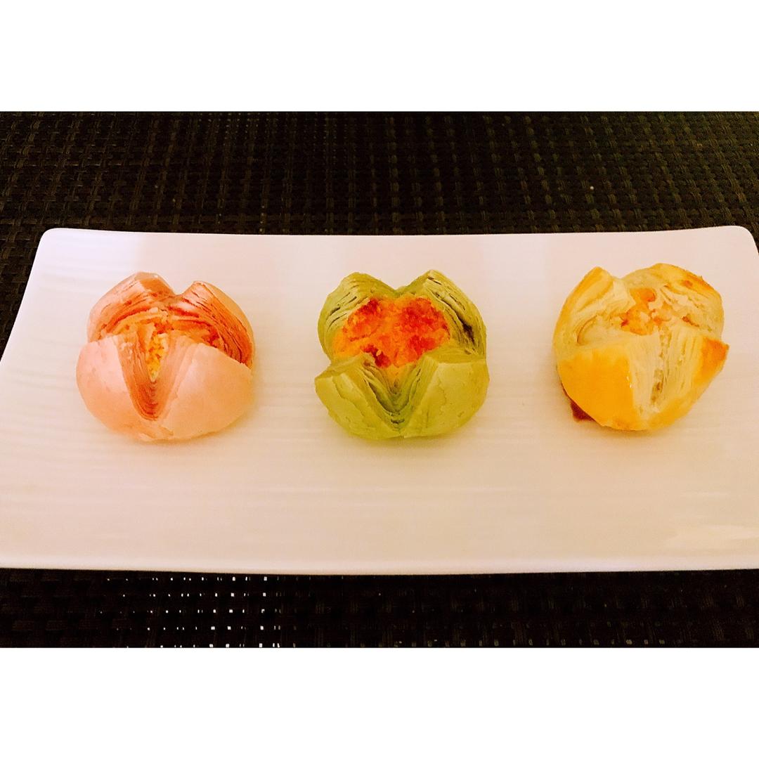 花开富贵之四种口味的椰蓉开口酥