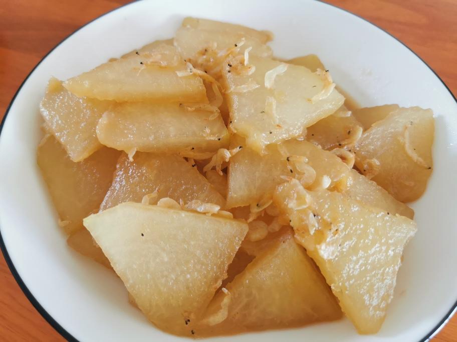 虾皮烧冬瓜的做法