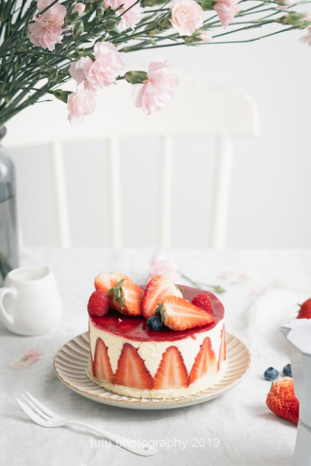 法式草莓蛋糕 fraisier 慕斯林奶油应用之一