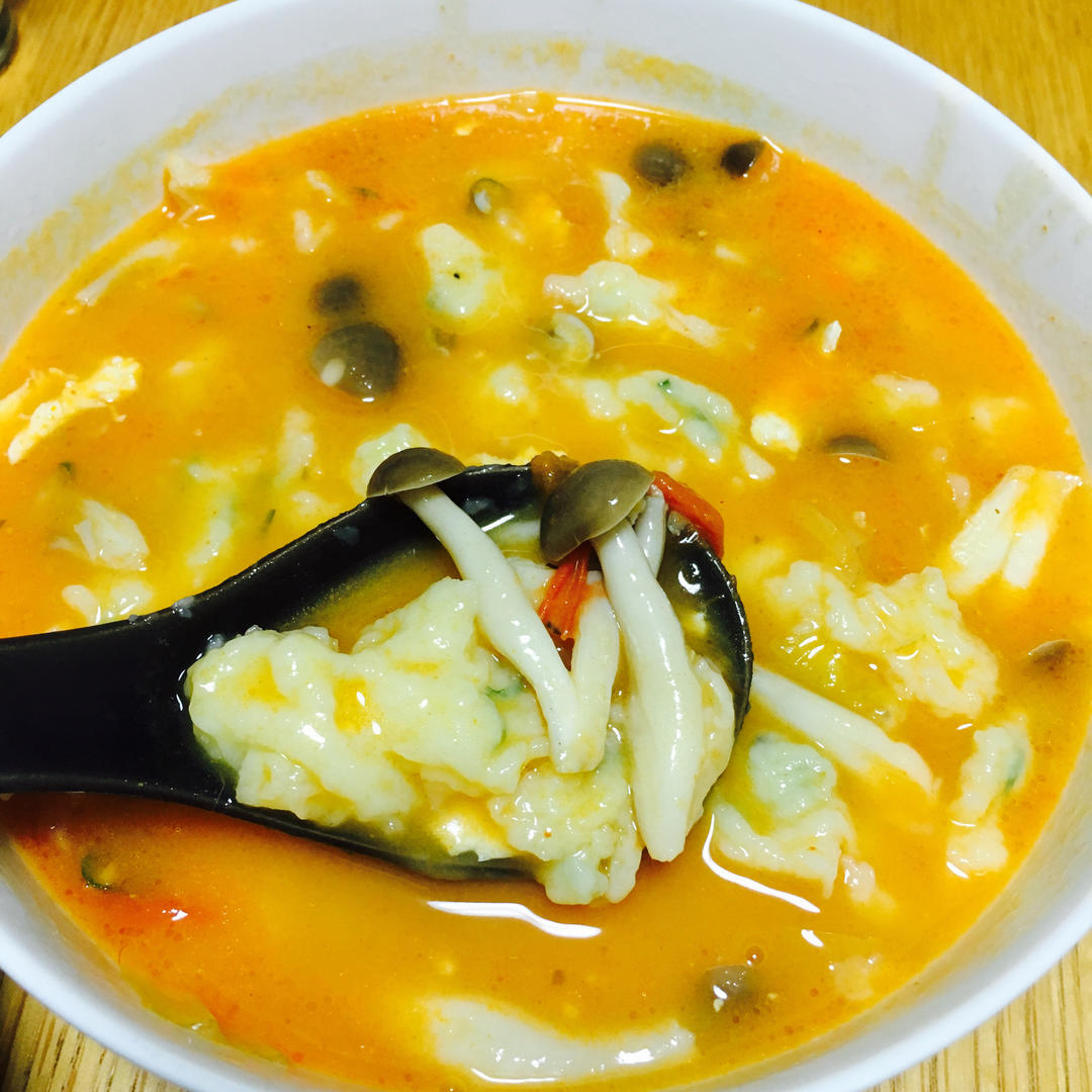 蔬菜鸡蛋面疙瘩