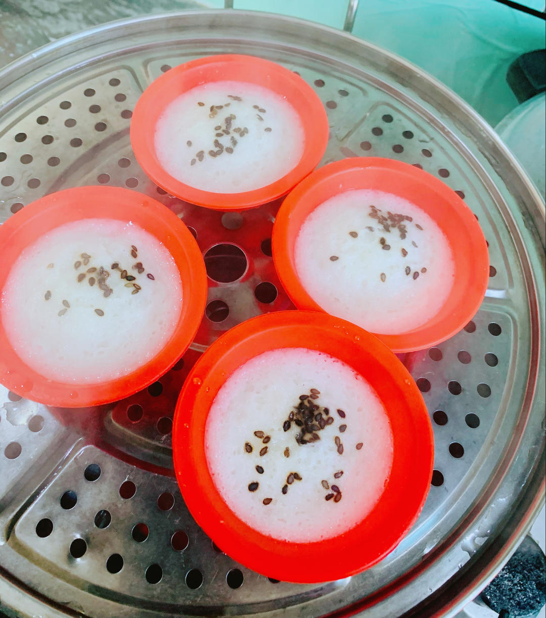 小虫虫1314做的懒人版白米糕小白糕